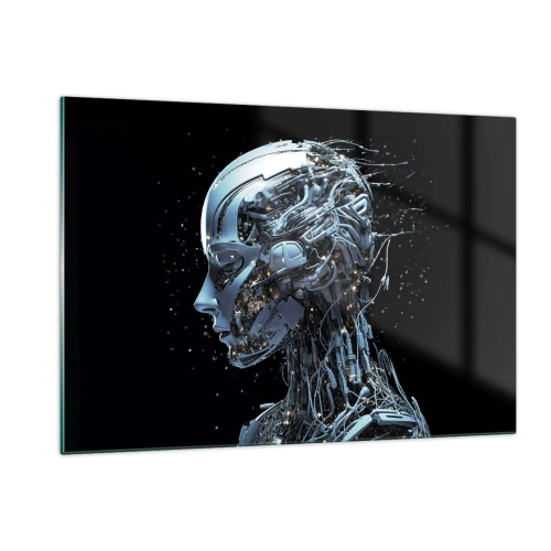 Obraz na skle - Technologie je žena - 120x80 cm