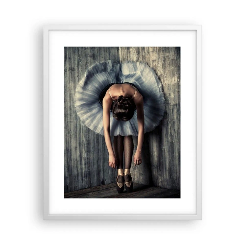 Plakát v bílém rámu - Když dohraje hudba - 40x50 cm