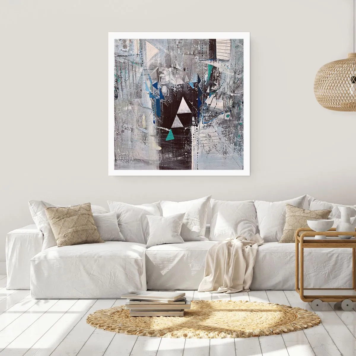 Plakát - Přednostní pořadí trojúhelníků - 60x60 cm