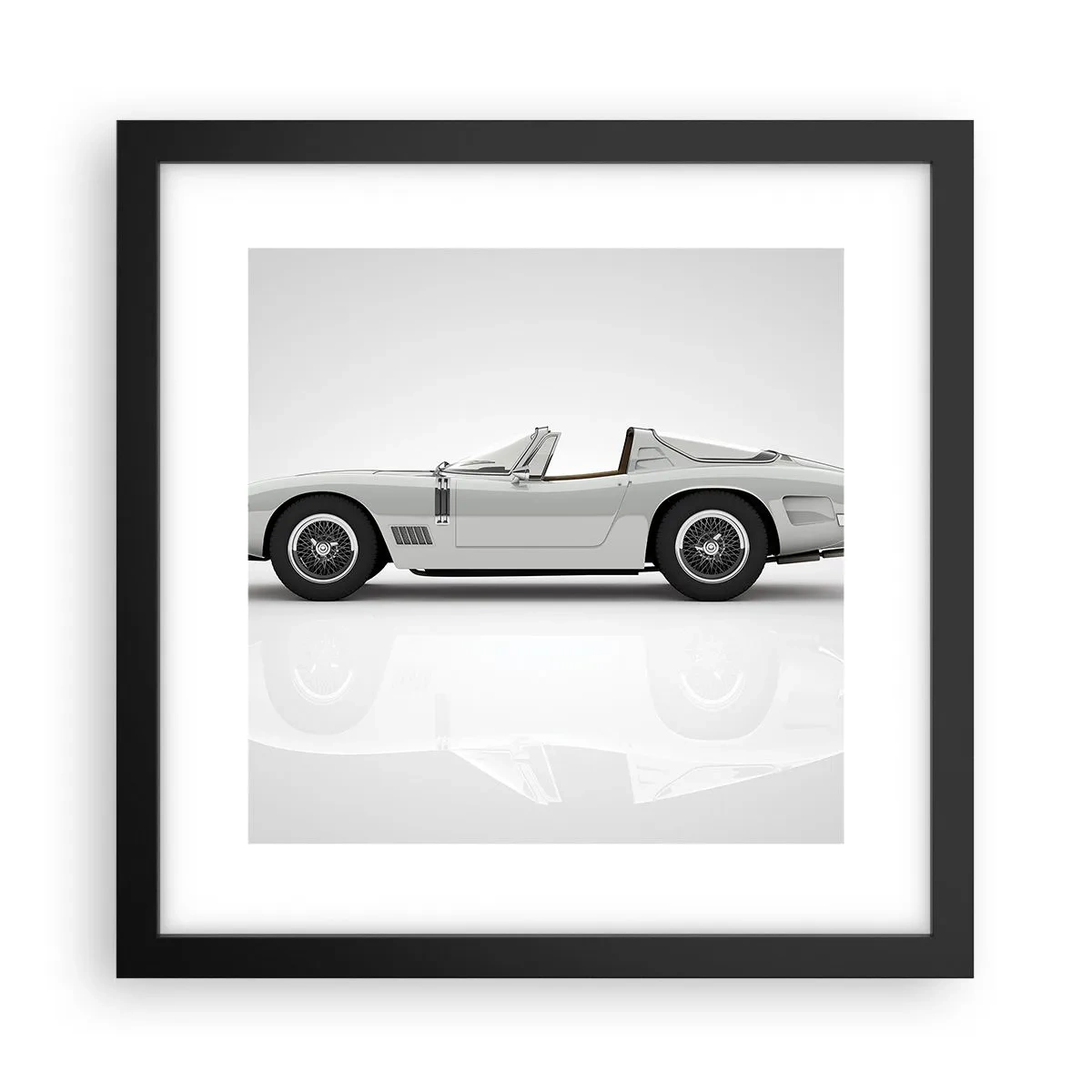 Plakát v černém rámu - Příslib zábavy - 30x30 cm