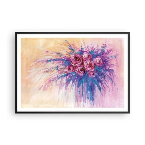 Plakát v černém rámu - Růžová fontána - 100x70 cm