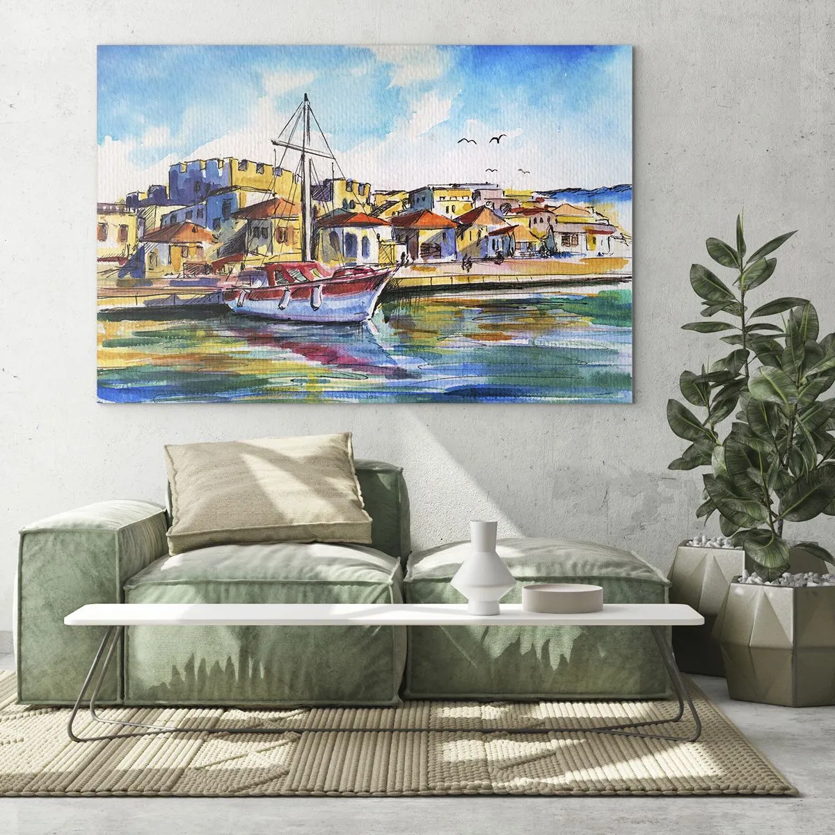 Obraz na skle - Duhové odpoledne - 100x70 cm
