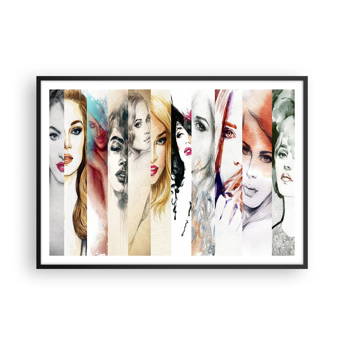 Plakát v černém rámu - A vždy jsi to TY - 100x70 cm