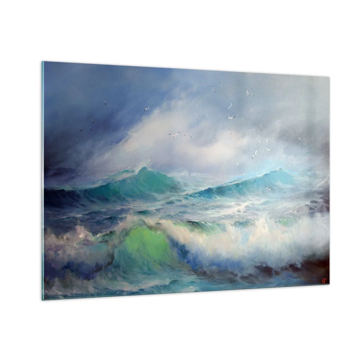 Obraz na skle - „Vichřice zavyla triumfálně…“ - 100x70 cm