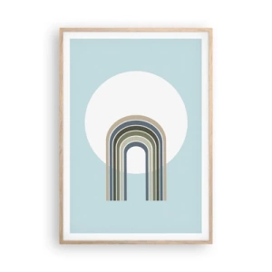 Plakát v rámu světlý dub - Neodolatelná přitažlivost - 70x100 cm