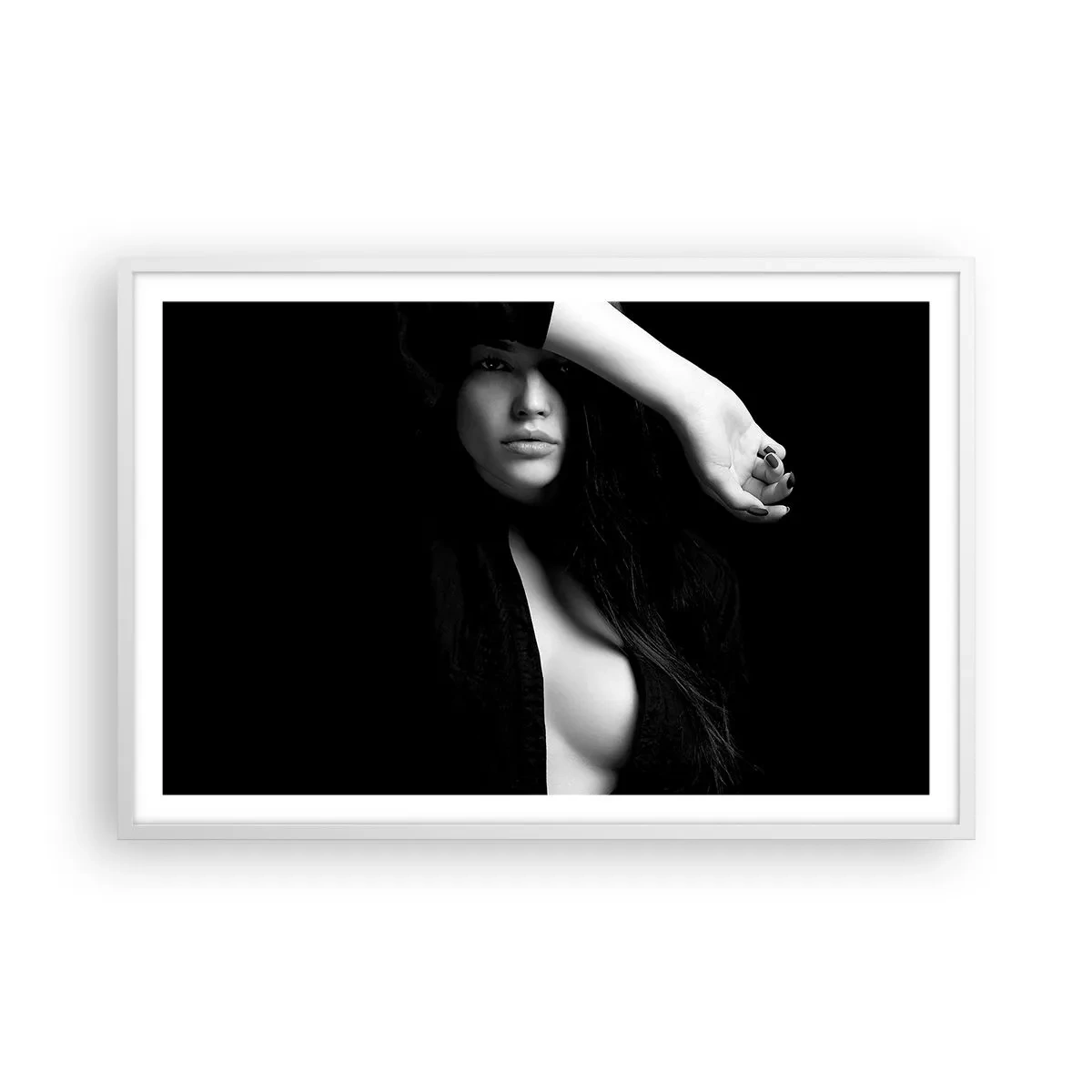 Plakát v bílém rámu - Škola svádění - 91x61 cm