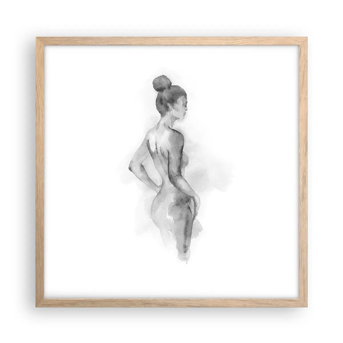 Plakát v rámu světlý dub - Krásné jako malba - 50x50 cm