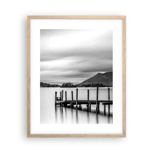 Plakát v rámu světlý dub - Jemnost a síla - 40x50 cm