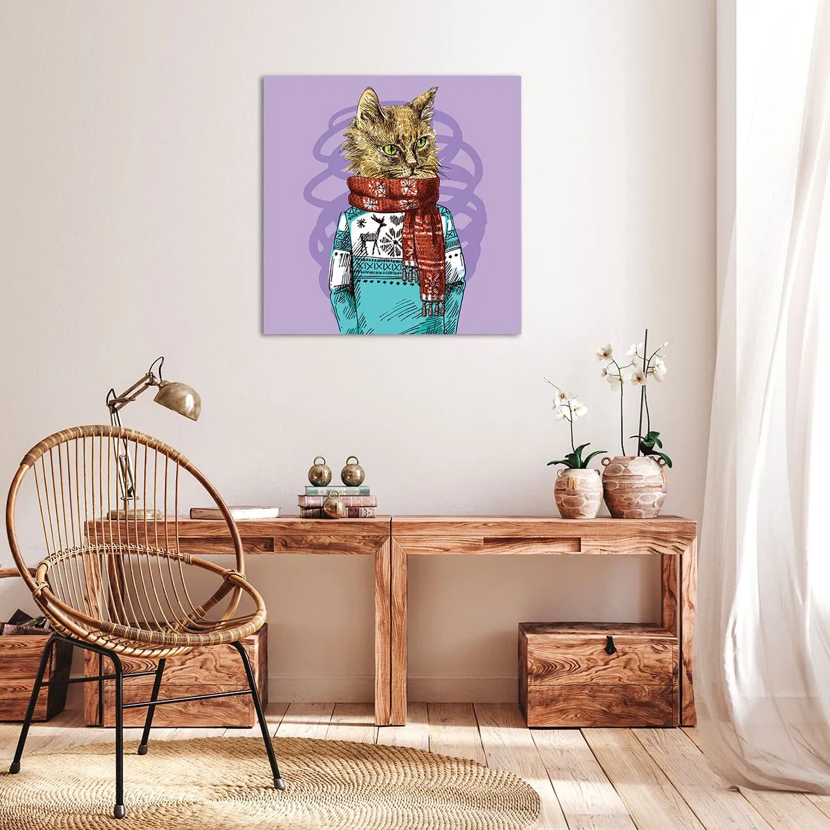 Obraz na plátně - Kočka nejenom v botách - 50x50 cm