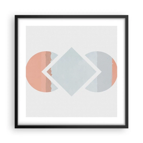 Plakát v černém rámu - Situace je jasná - 50x50 cm