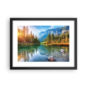 Plakát v černém rámu - Něžnost podzimu - 40x30 cm