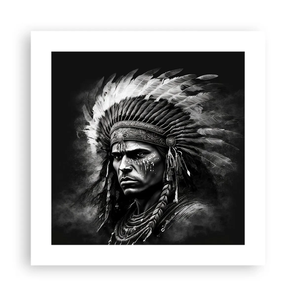 Plakát - Vůdce a bojovník - 40x40 cm