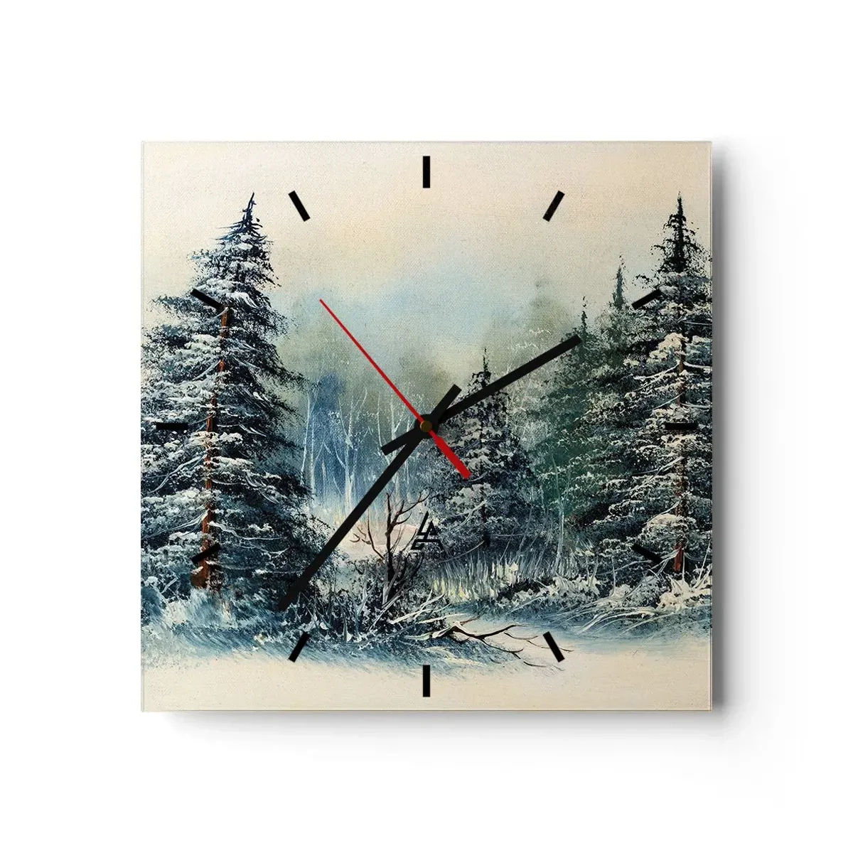 Nástěnné hodiny - Připravení na Vánoce - 30x30 cm