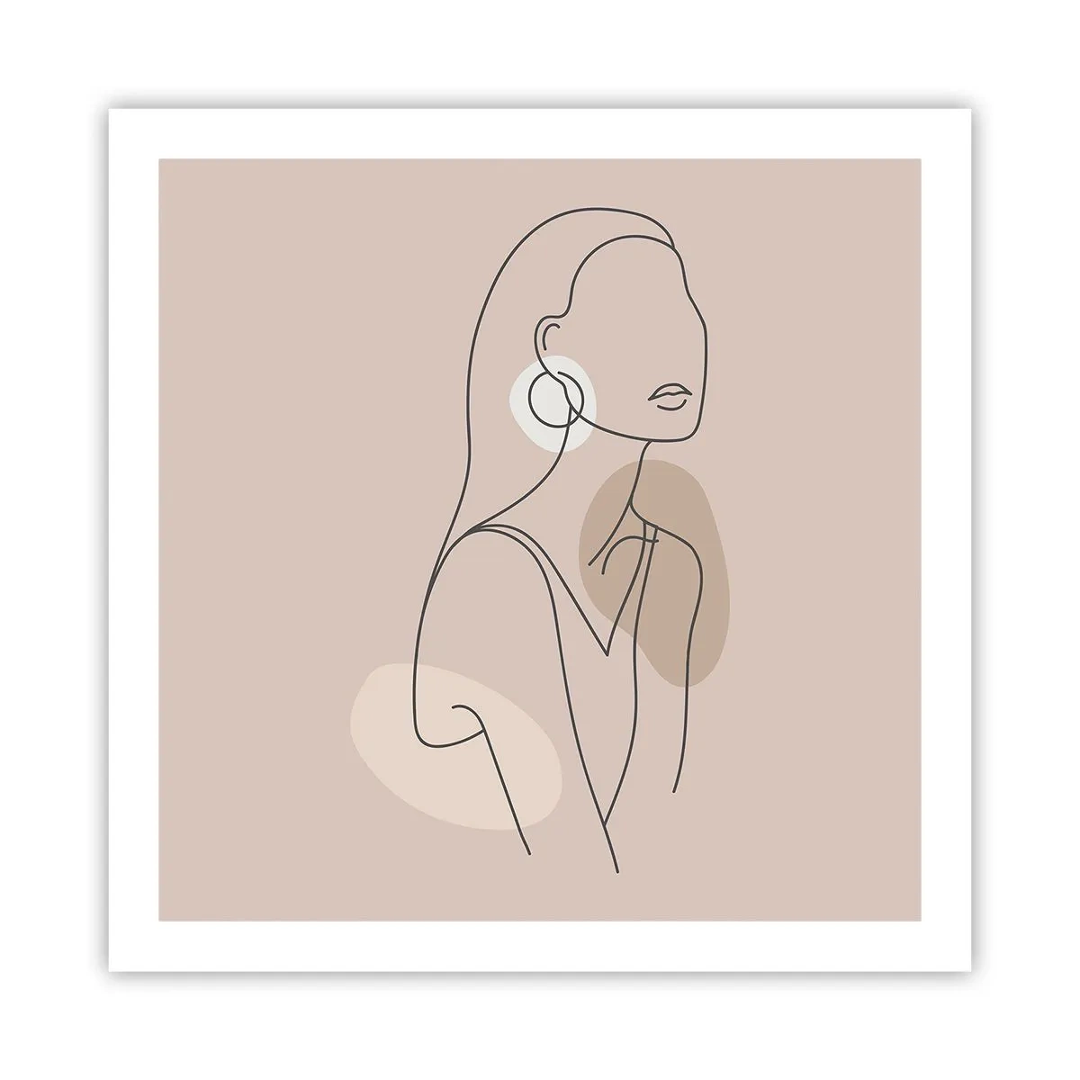 Plakát - Dívčí ikona - 60x60 cm