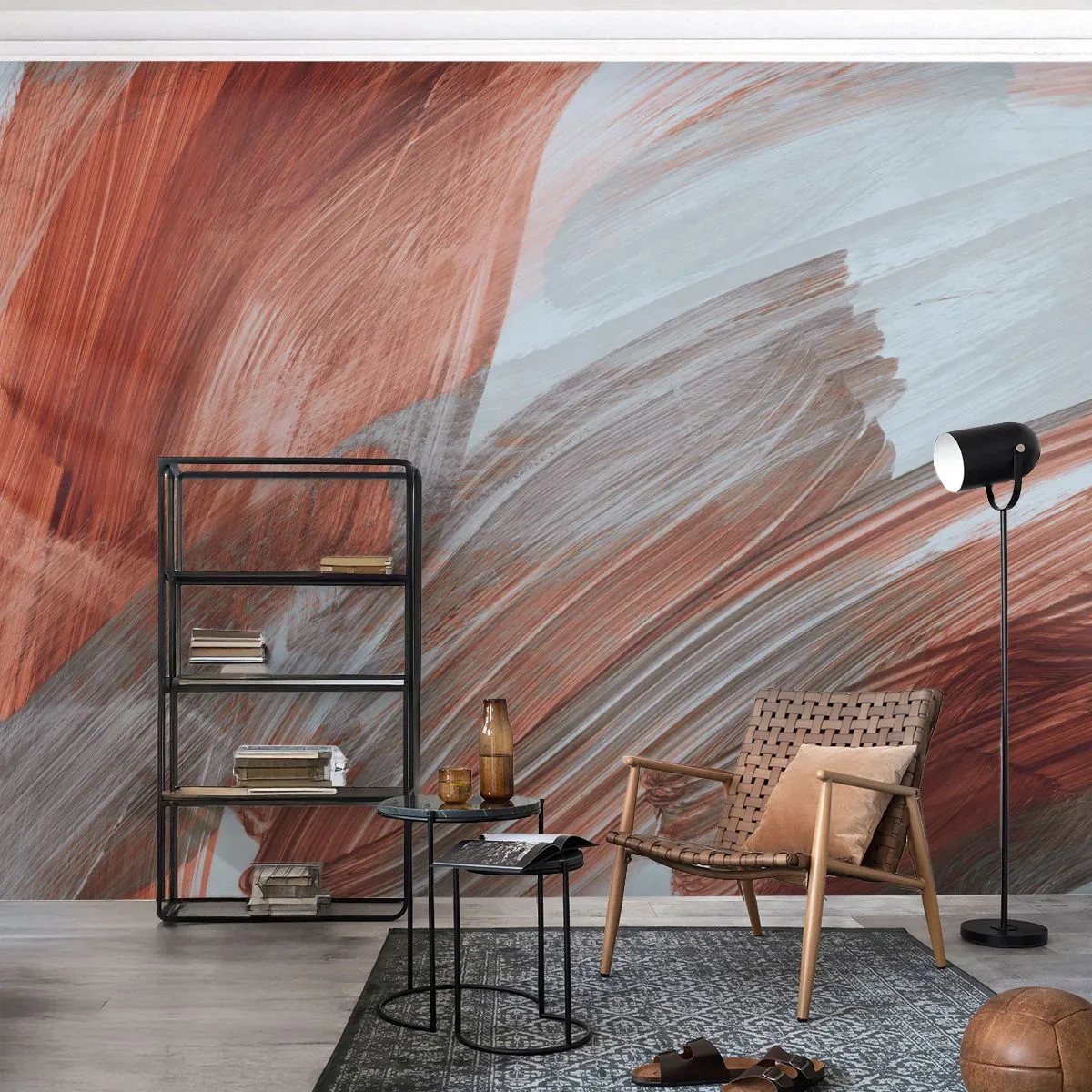 Fototapeta Standard Eco - Podzimní větrná abstrakce - Kus, Chaos, Minimalismus - 350x256 cm