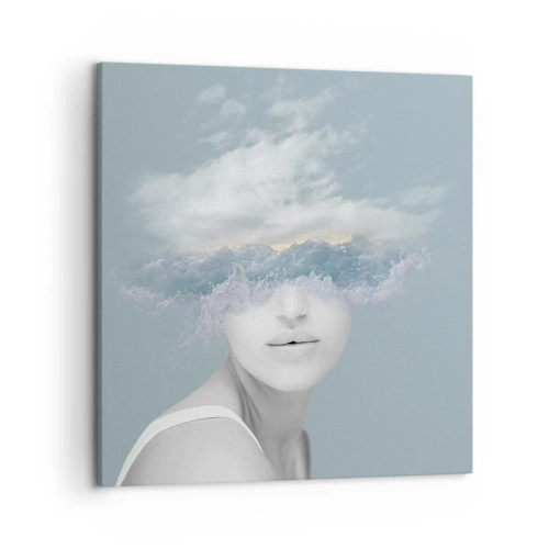 Obraz na plátně - S hlavou v oblacích - 50x50 cm