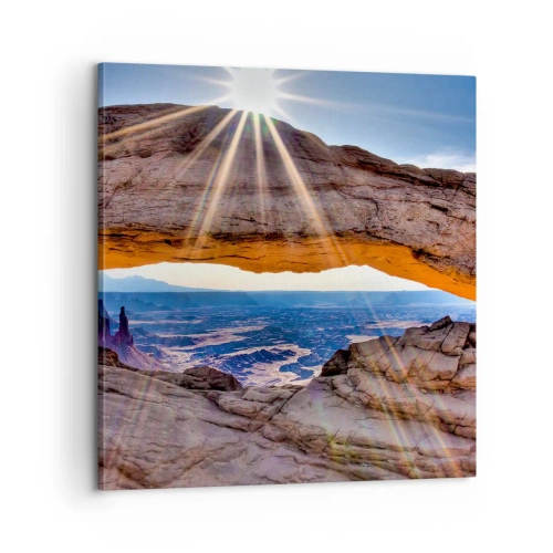 Obraz na plátně - Skalní branou - 60x60 cm