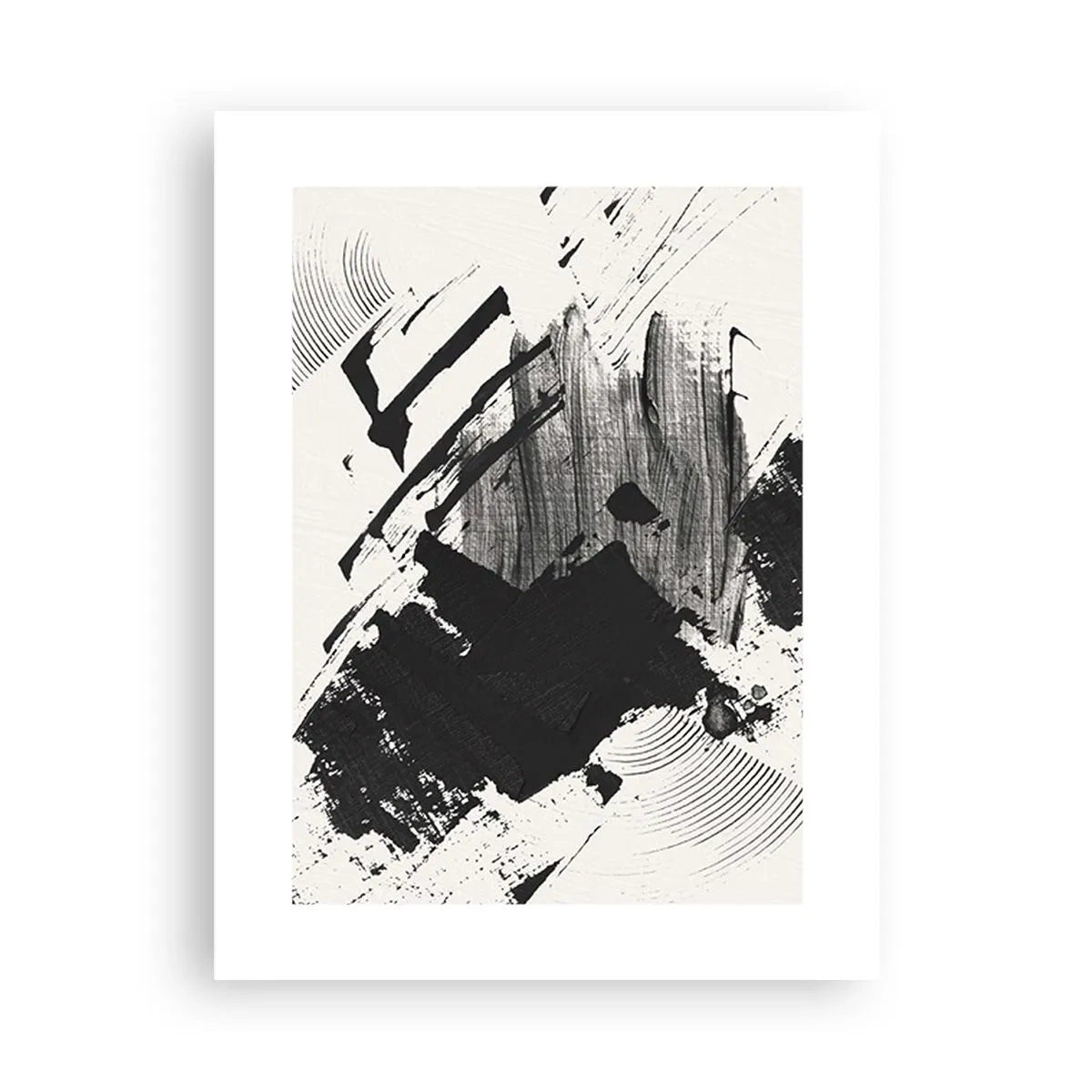 Plakát - Abstrakce – exprese černé - 30x40 cm