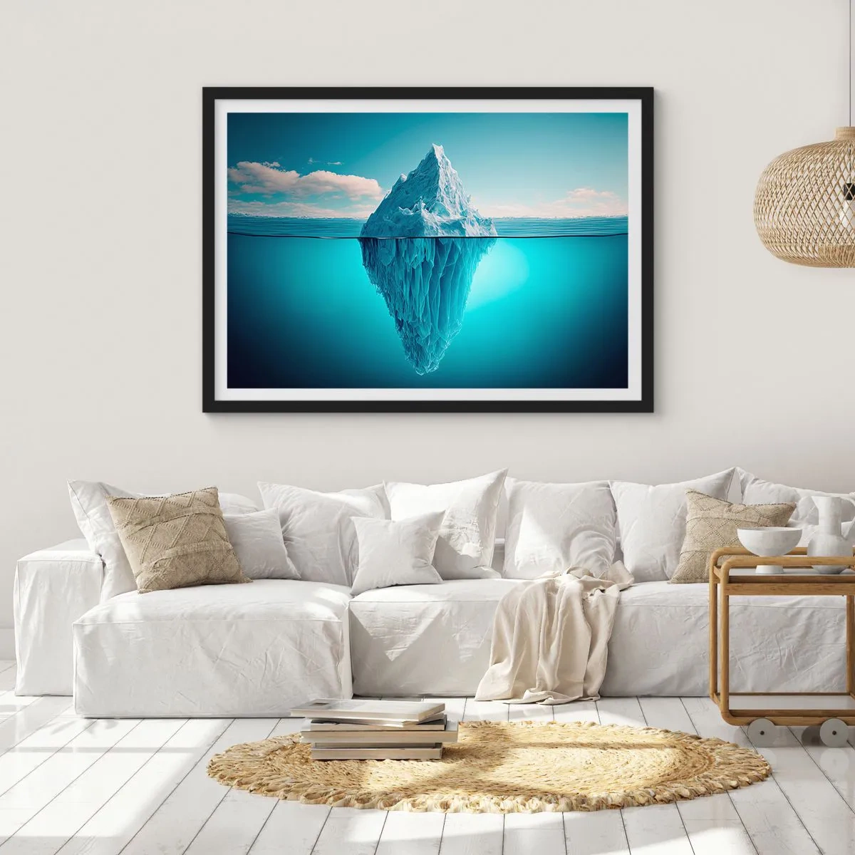 Plakát v černém rámu - Ledová královna - 100x70 cm