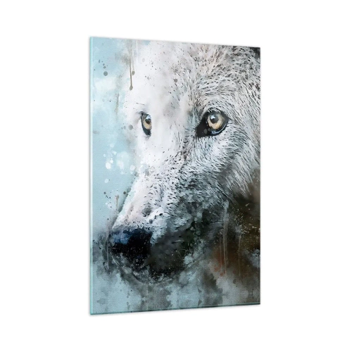 Obraz na skle - Seznamte se s vlčí duší - 80x120 cm