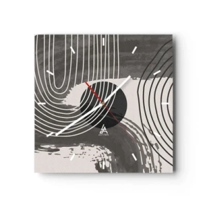 Nástěnné hodiny - Ovál vítězí - 30x30 cm