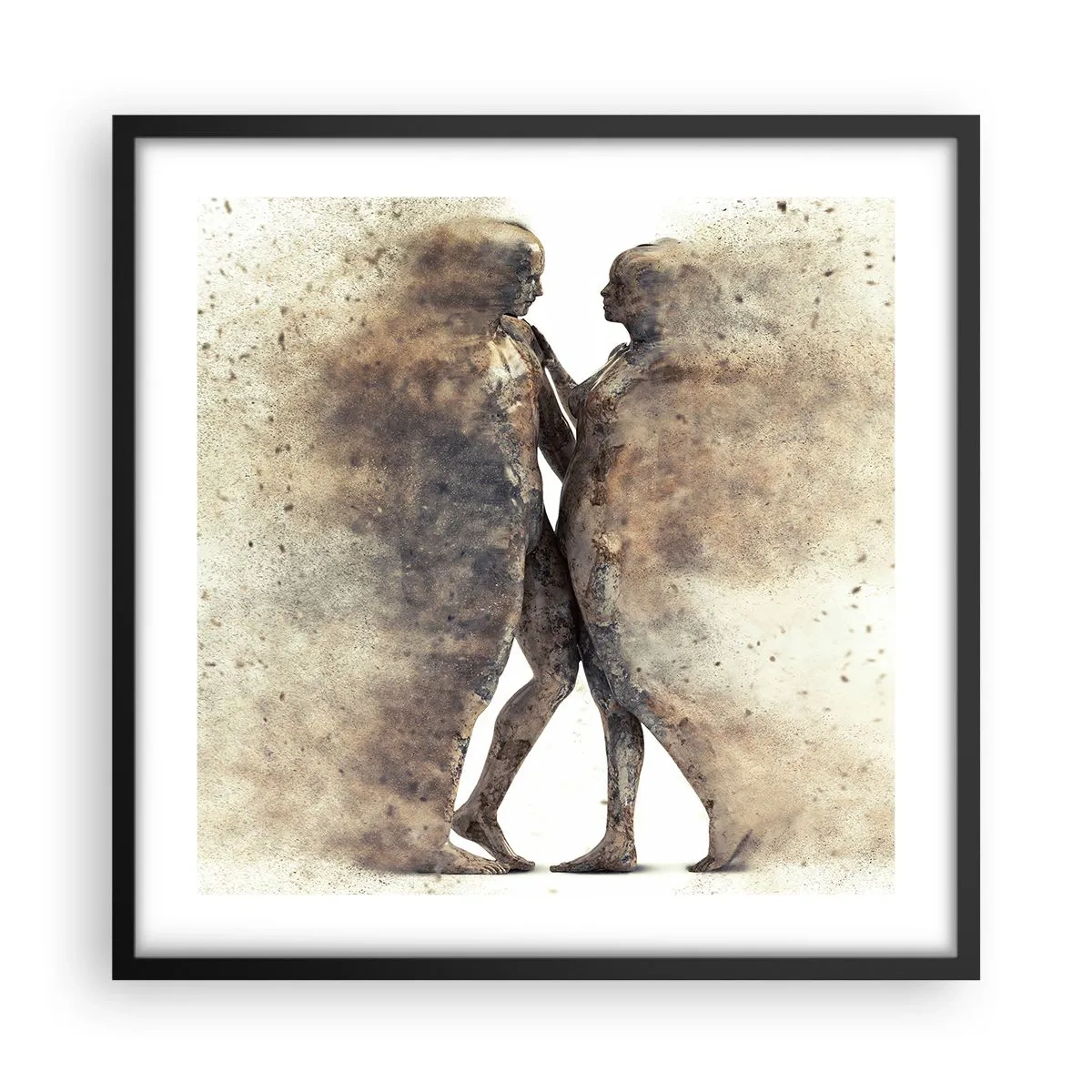 Plakát v černém rámu - Z prachu povstali, aby milovali - 50x50 cm