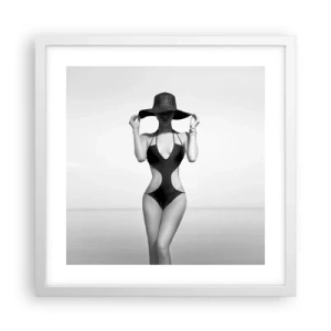 Plakát v bílém rámu - Jmenuji se: Elegance - 40x40 cm