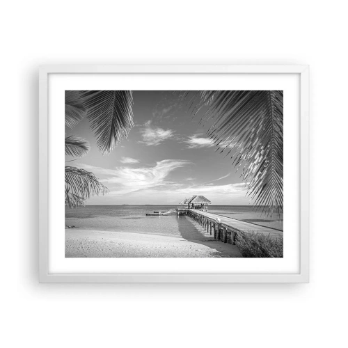 Plakát v bílém rámu - Vzpomínka nebo sen? - 50x40 cm