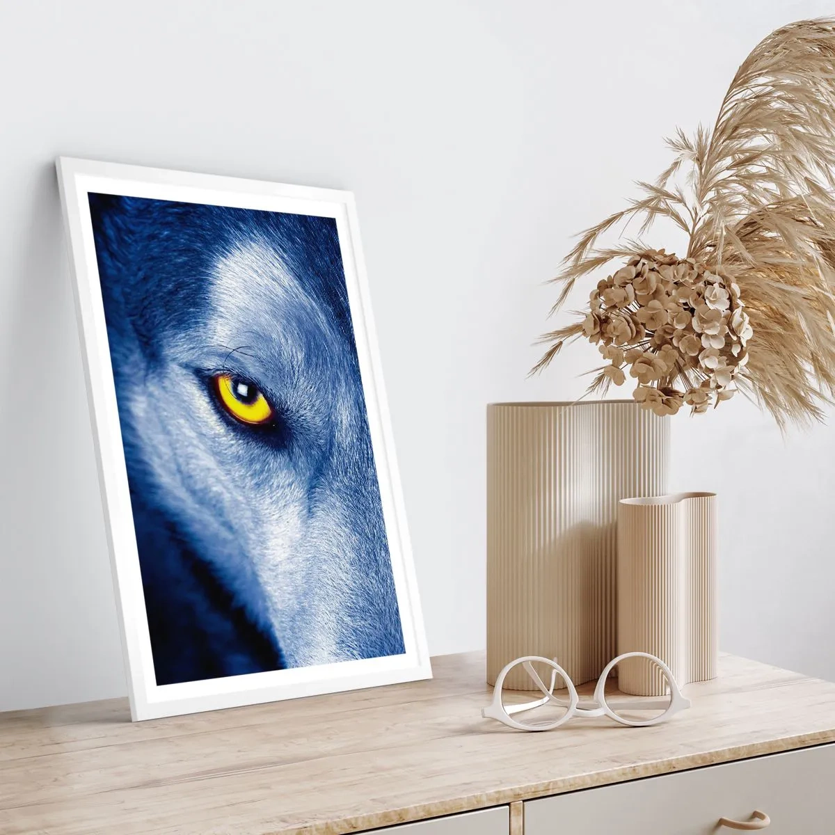 Plakát v bílém rámu - Fascinující pohled - 70x100 cm