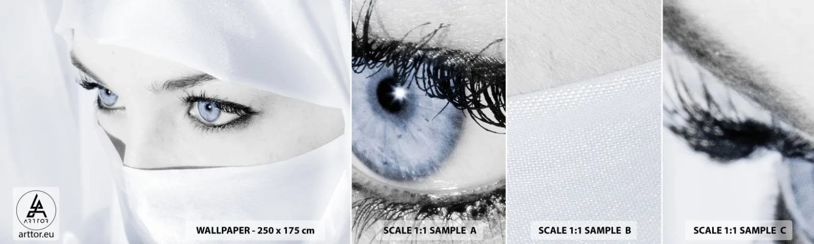 Fototapeta Vzorek Standard Eco - Přímo z tisíce a jedné noci - Žena, Oči, Kultura - 100x30 cm