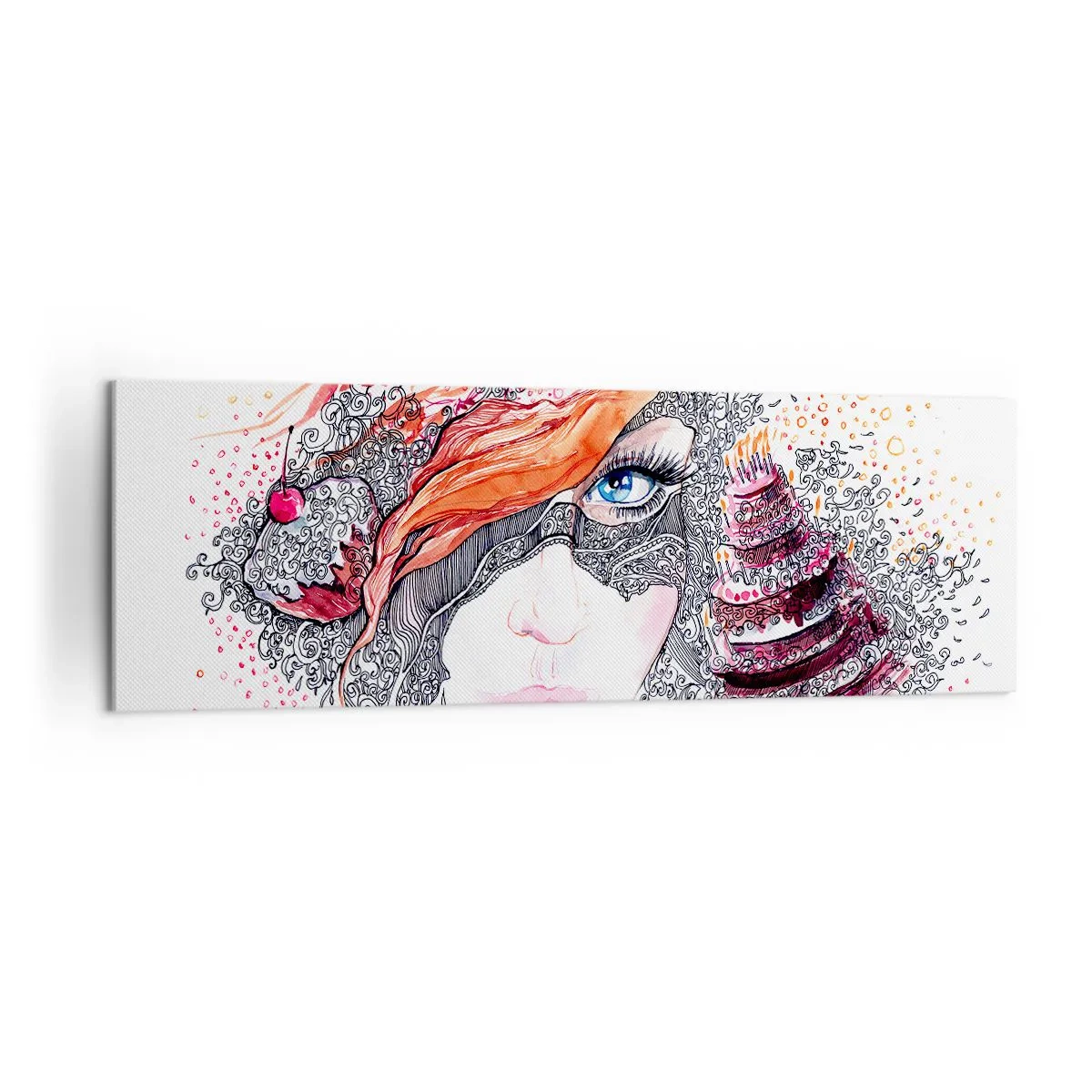 Obraz na plátně - S ní je každý den svátek - 160x50 cm