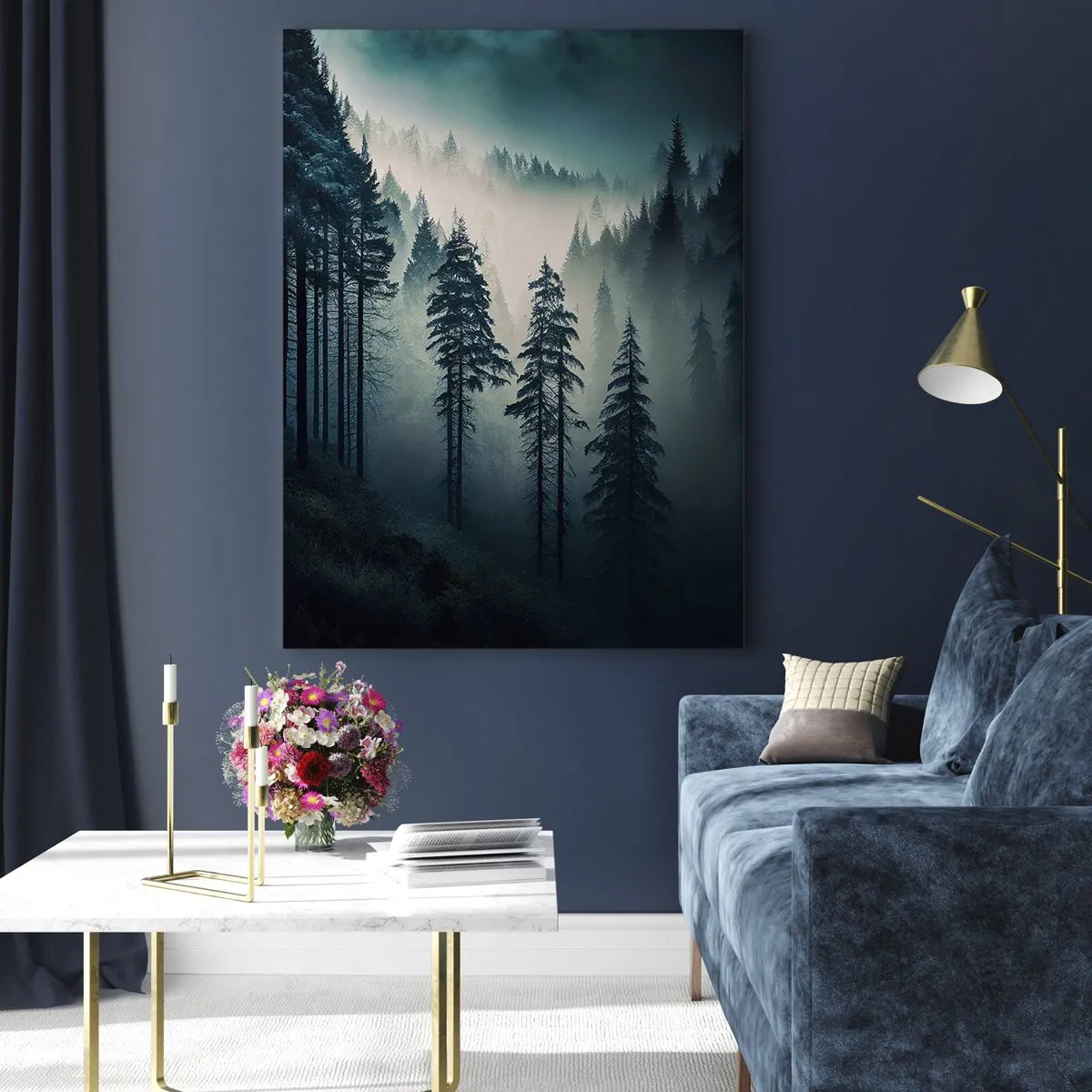 Obraz na skle - Horské ráno - 80x120 cm