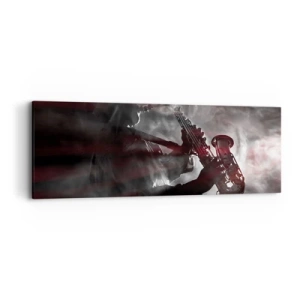 Obraz na plátně - V oparu jazzu - 90x30 cm