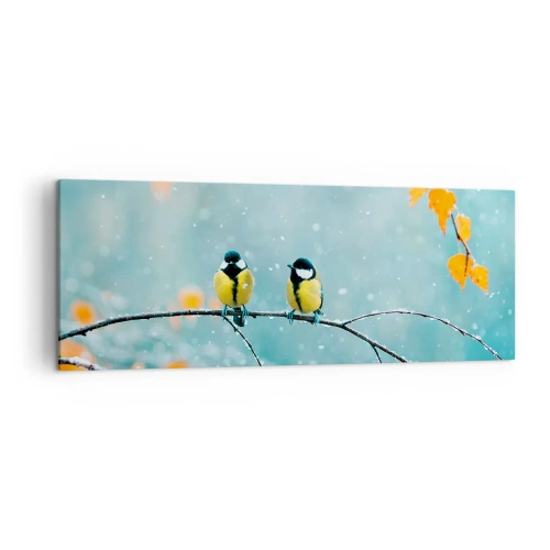 Obraz na plátně - Ptačí drby - 140x50 cm