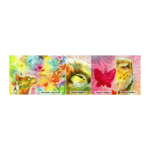 Vzor Fototapety Samolepicí Deluxe Sticker - Vymýšlí nesmysly v kočičím ráji - Zvířata, Kočka, Motýl - 100x30 cm