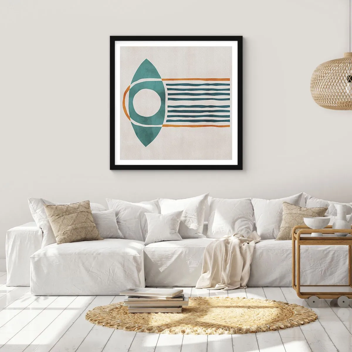 Plakát v černém rámu - Znaky a rituály - 60x60 cm