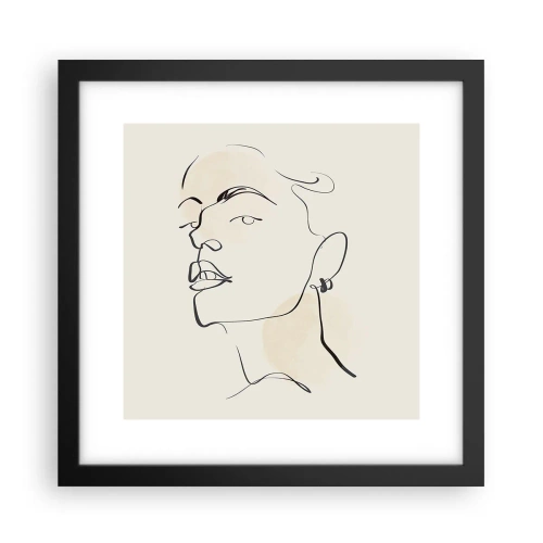 Plakát v černém rámu - Hrdý pohled - 30x30 cm
