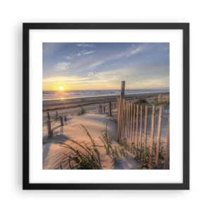 Plakát v černém rámu - Odlesk a stín větru - 40x40 cm