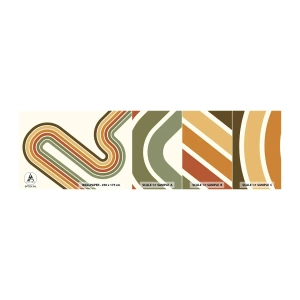 Vzor Fototapety Samolepicí Deluxe Sticker - Kličkování do cíle - Abstrakce, Kus, Moderní vzor - 100x30 cm