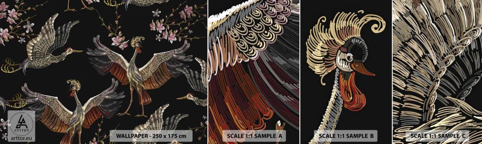 Fototapeta Vzorek Standard Eco - Pohádkový pták - Abstrakce, Pták, Grafika - 100x30 cm