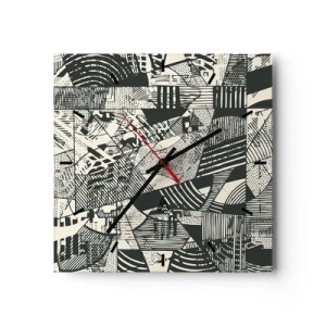 Nástěnné hodiny - Dynamika současnosti - 30x30 cm