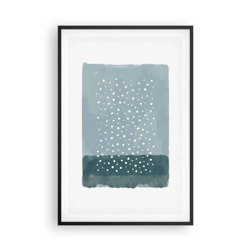 Plakát v černém rámu - Pěstováno na modři - 61x91 cm