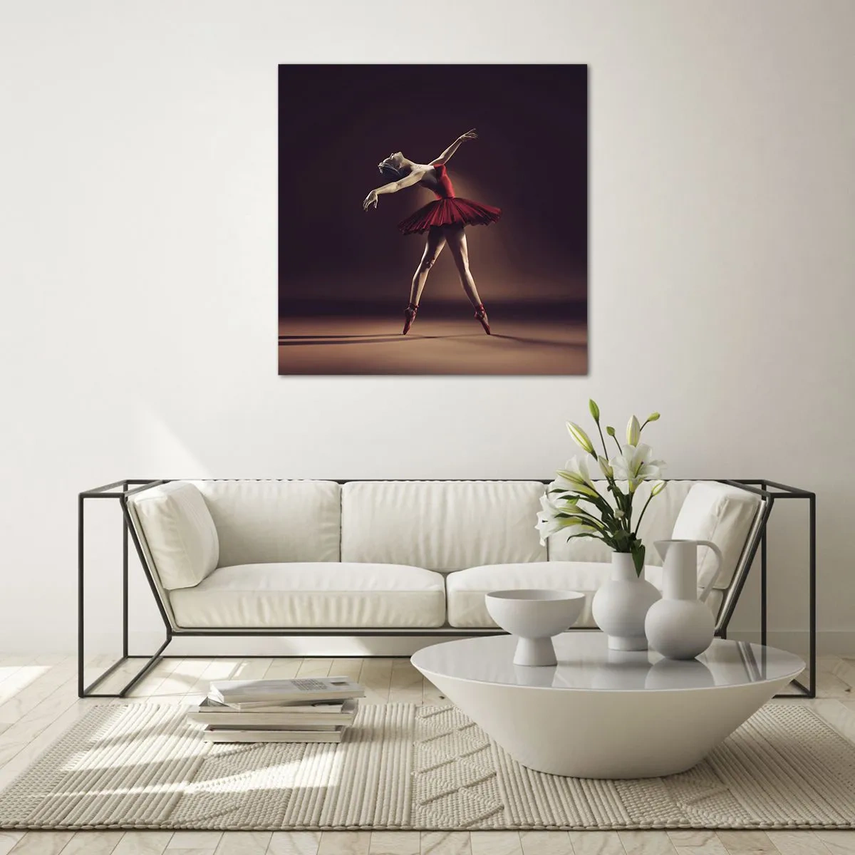 Obraz na skle - Prima balerína - 60x60 cm