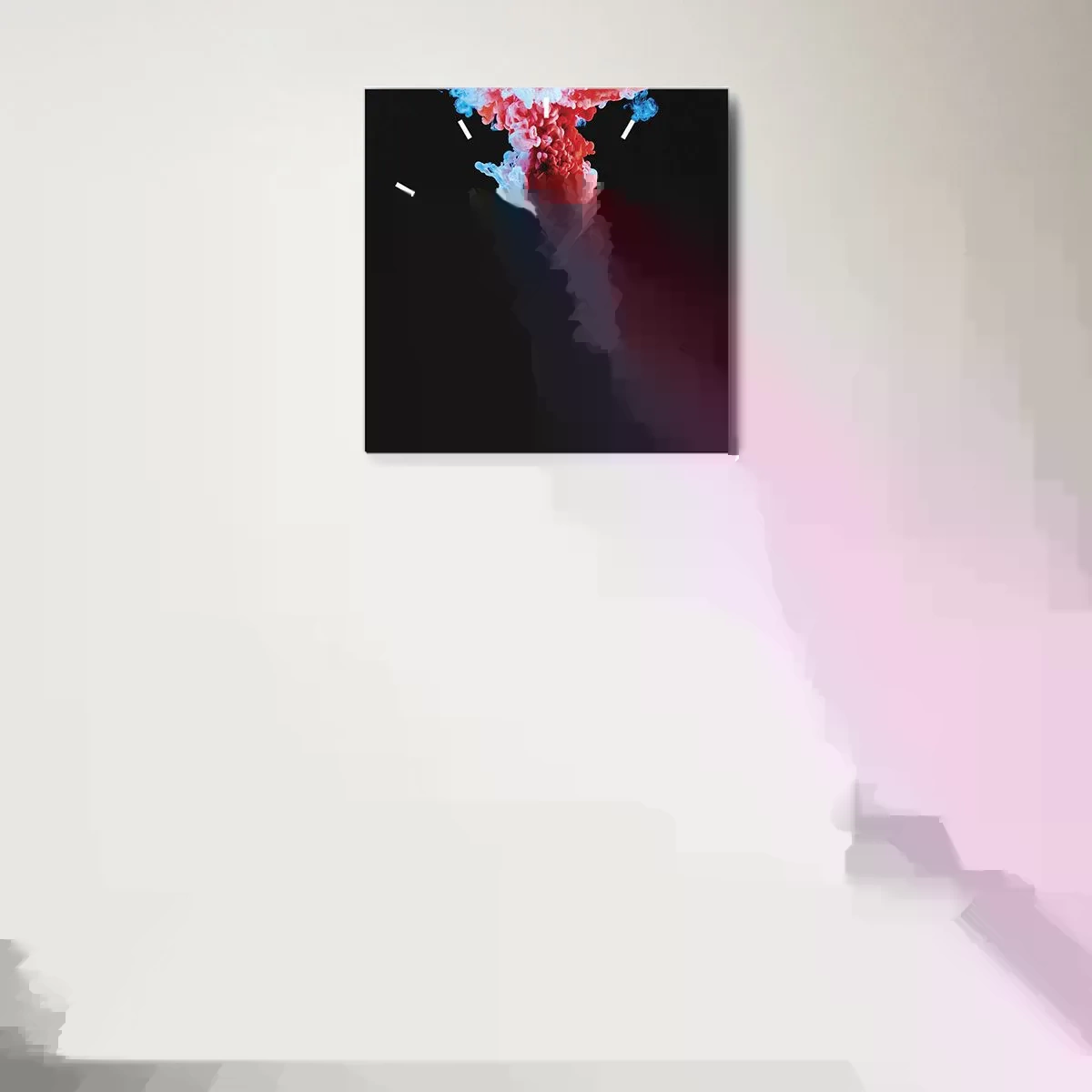 Nástěnné hodiny - V plném květu - 40x40 cm