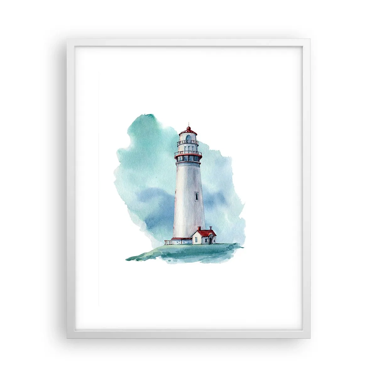 Plakát v bílém rámu - Něžná sestra blankytu - 40x50 cm