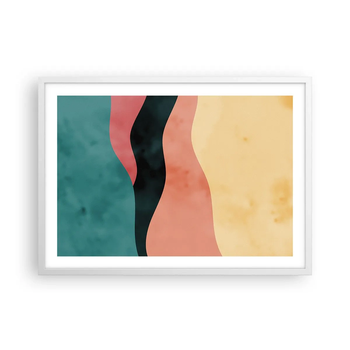 Plakát v bílém rámu - Kompatibilní nesoulad - 70x50 cm