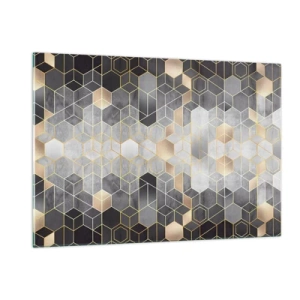 Obraz na skle - Diamantová kompozice - 120x80 cm