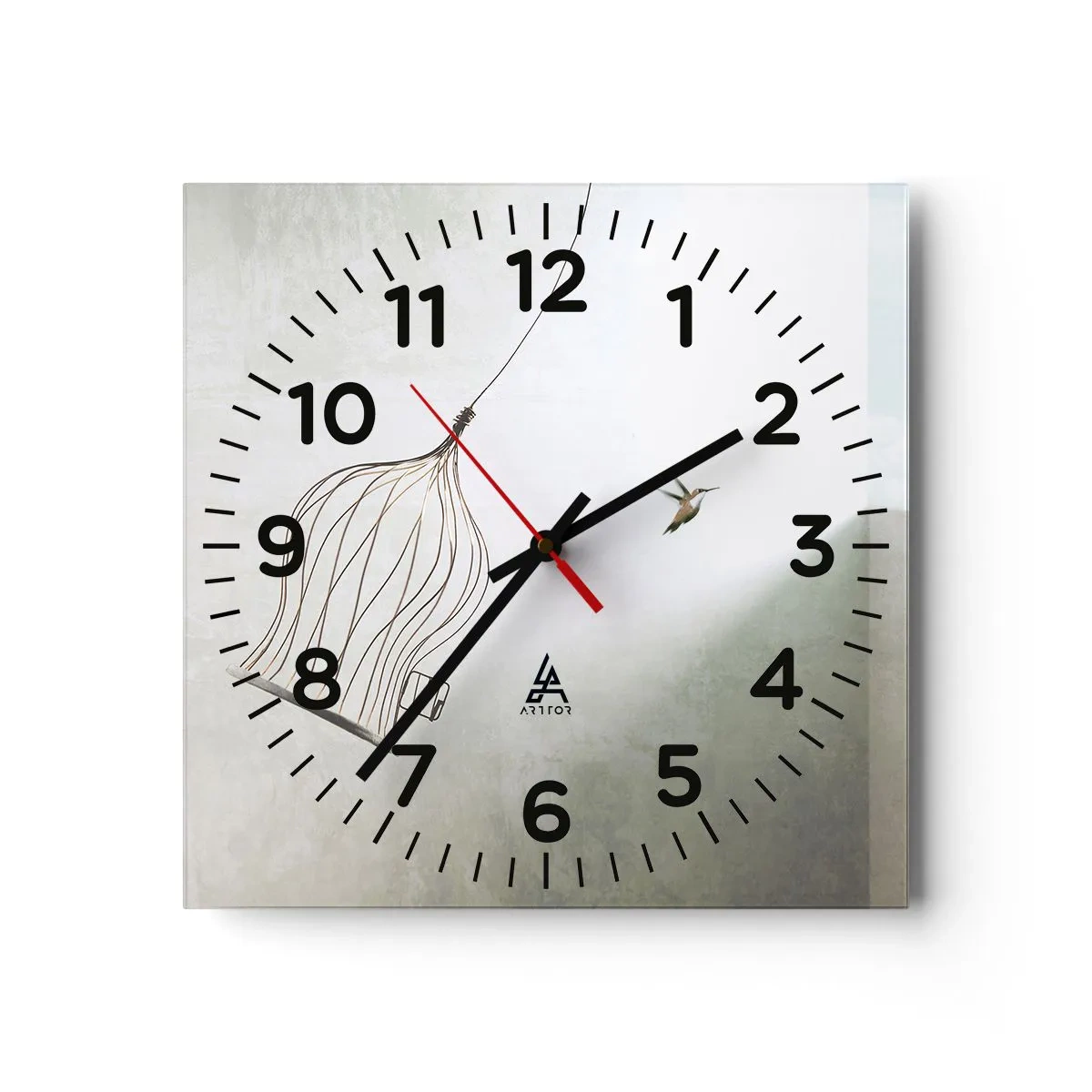 Nástěnné hodiny - Ve svém živlu - 30x30 cm