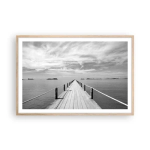Plakát v rámu světlý dub - Co takhle cesta… - 91x61 cm