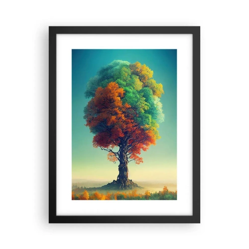 Plakát v černém rámu - Dub – otec přírody - 30x40 cm